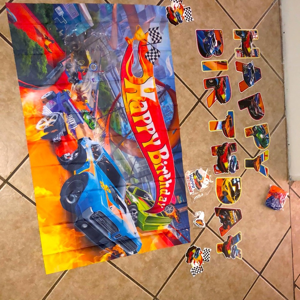 Race Car Birthday Banner Set